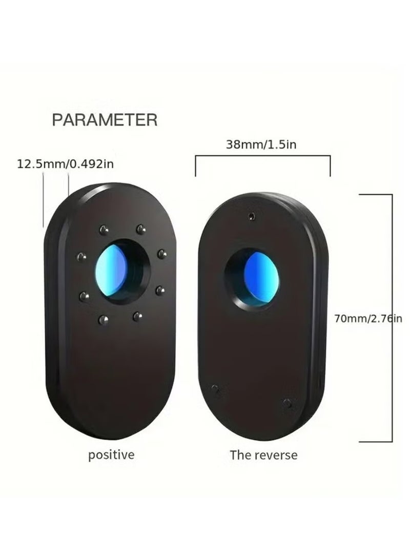 Hidden Camera Detectors Camera Detector Spy Camera Finder, Infrared Detector, Hotel Anti-Peeping Tool, Office, Bathroom, Surveillance Camera Detector Convenient to Carry (Black) - Image 2